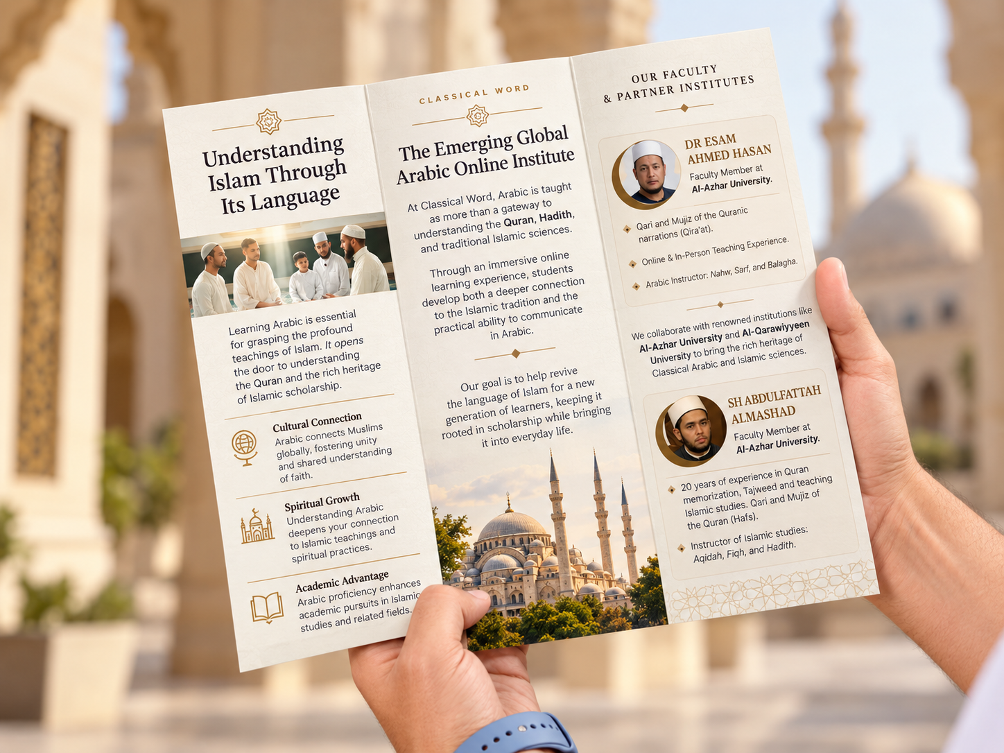 Classical Word Arabic Institute brochure cover